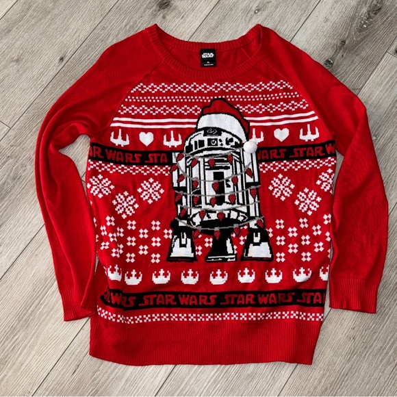Red Star Wars Holiday Sweater Women’s XL - Picture 4 of 7